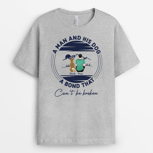 0806AUS1 Personalized T shirts Gifts Sitting Dog Dog Lovers