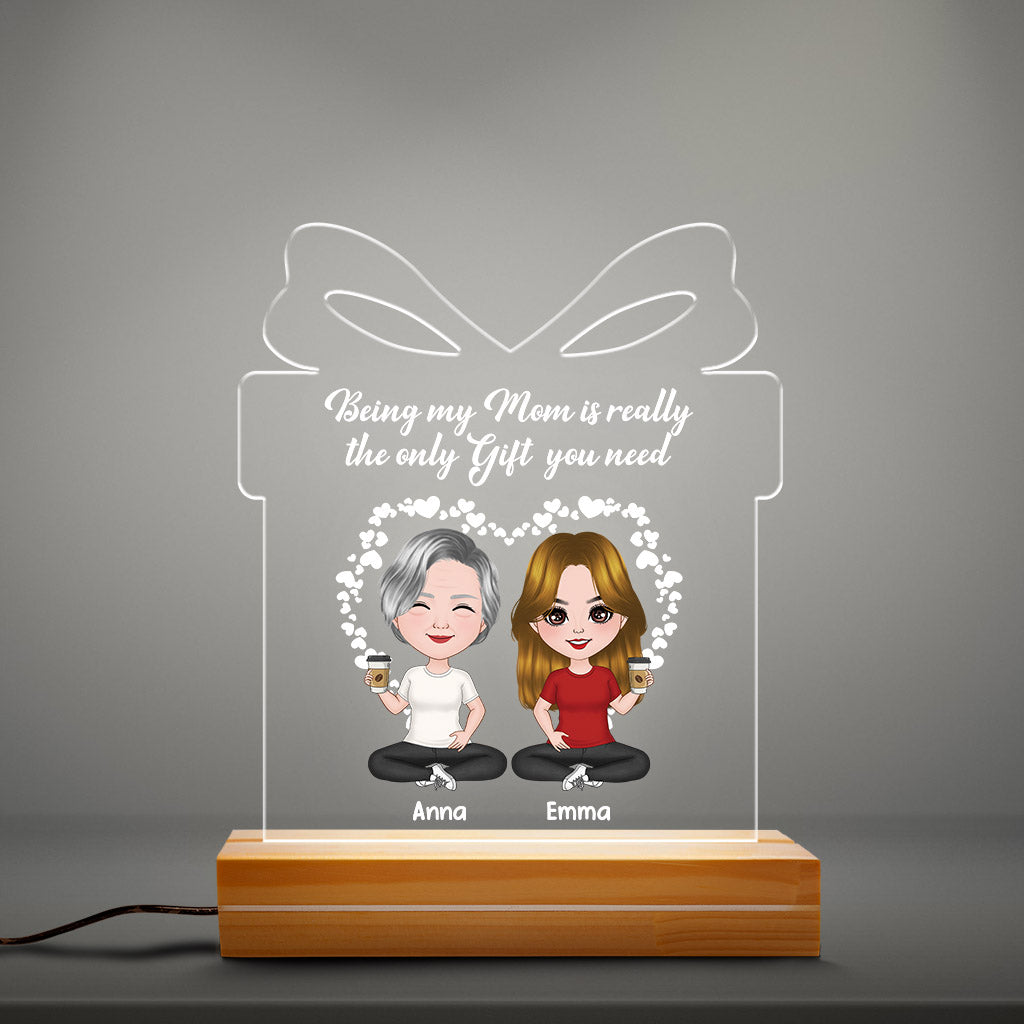 0807LUS3 Personalized 3D LED Light Gifts Mother Grandma Mom