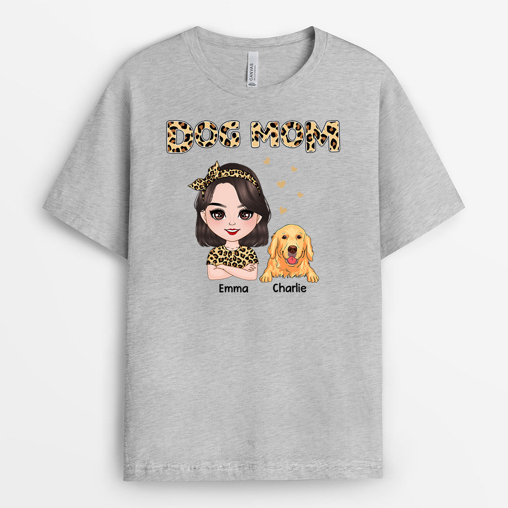 0815AUS2 Personalized T shirt Gifts Leopard Dog Lovers