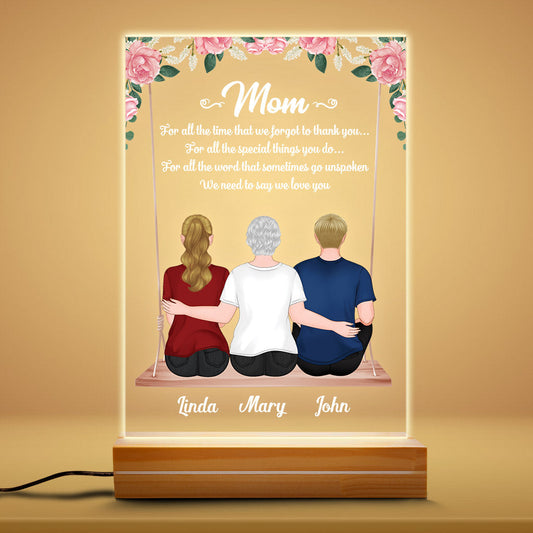 0817LUS1 Personalized Night Light Gifts Mother Grandma Mom