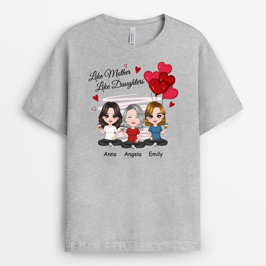 0831AUS2 Personalized T shirts Gifts Heart Grandma Mom_d88cfcd4 b96d 4ea1 bb40 53d5fa0ac18e