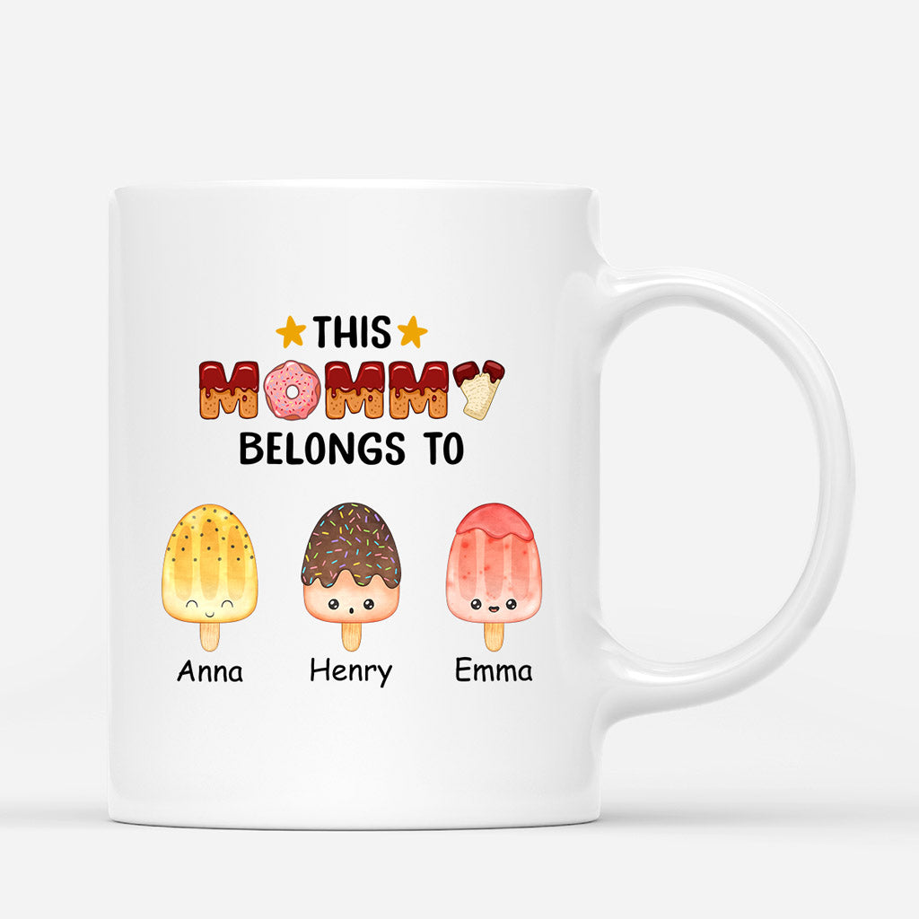 0876MUS1 Personalized Mugs Gifts Ice Cream Grandma Mom