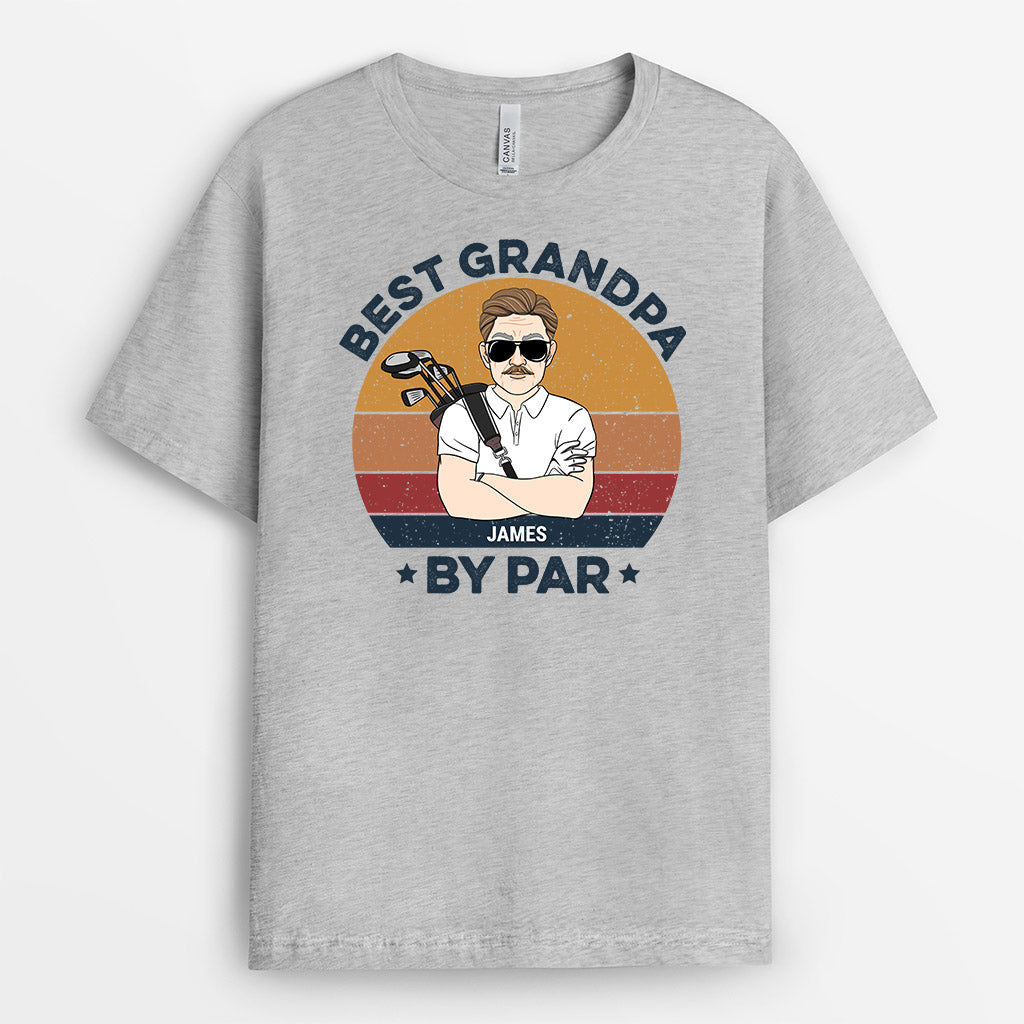 0895AUS1 Personalized T shirts Gifts Golf Dad