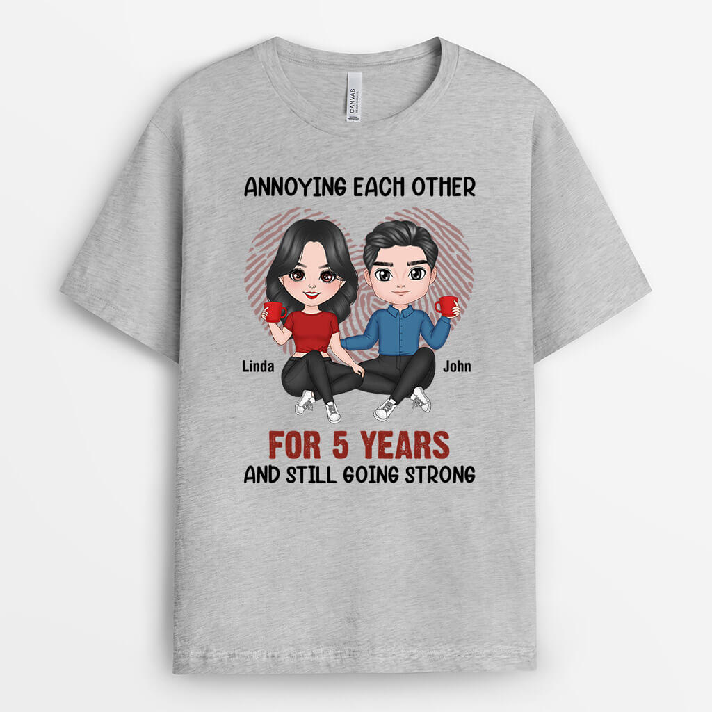 0177Aus1 Personalized T shirts Gifts Sitting Couple Couples Lovers