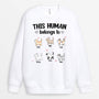 0304WUS1 Customized Sweatshirt gifts Cat Lovers Text