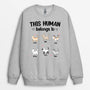 0304WUS2 Customized Sweatshirt gifts Cat Lovers Text