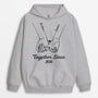 0415HUS2 Customized Hoodie Gifts Hand Couples Lovers Heart