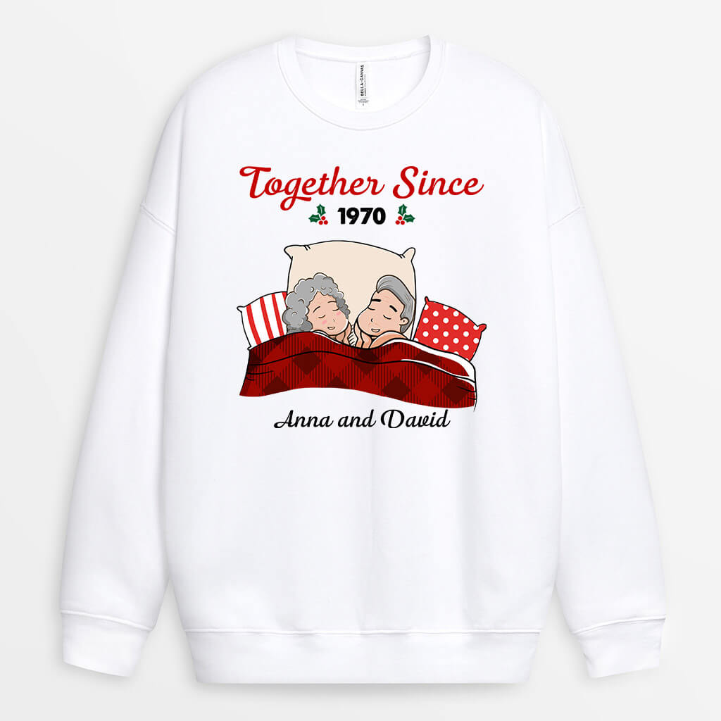 0537WUS2 Personalized Sweatshirt Gifts Couples Couples Lovers