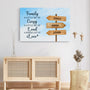 0546CUS3 Personalized Canvas Gifts Family Mom Dad