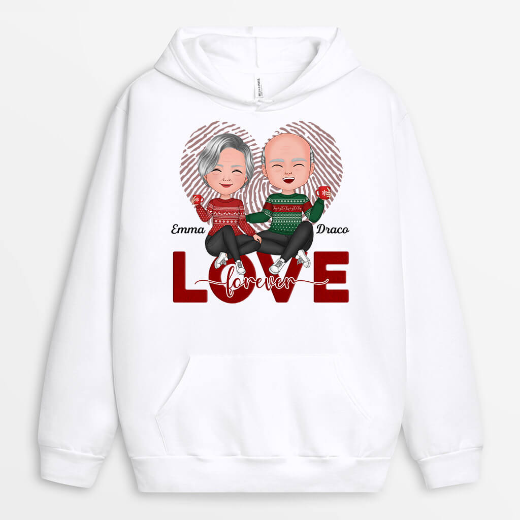 0626Hus2 Personalized Hoodie Gifts Love Couples Lovers Christmas