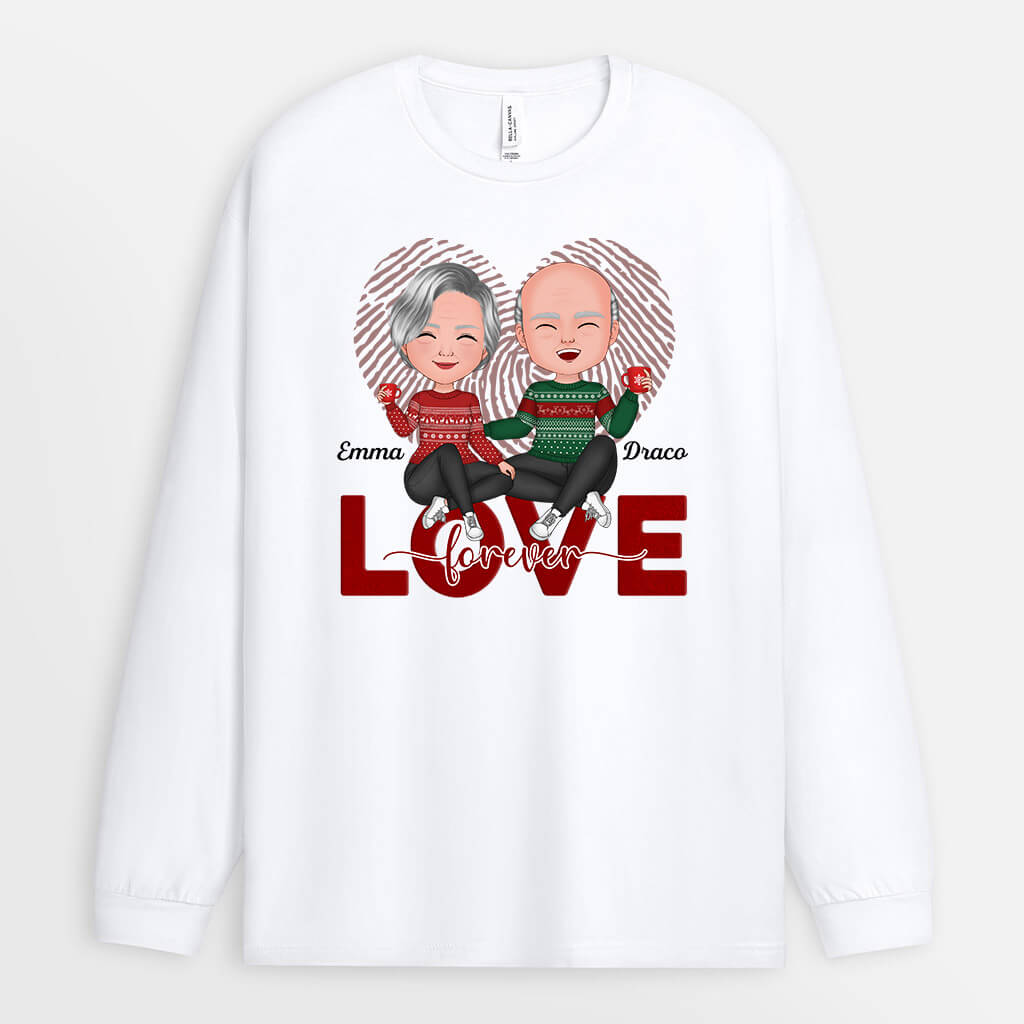 0626Wus2 Personalized Sweatshirt Gifts Love Couples Lovers Christmas