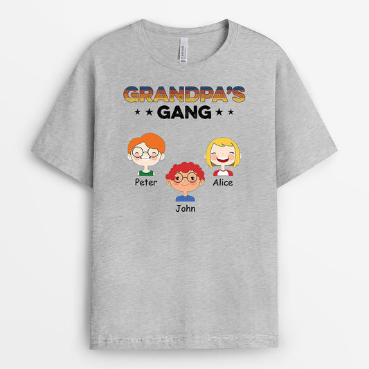 0755AUS2 Personalized T shirts Gifts Kids Grandpa Dad