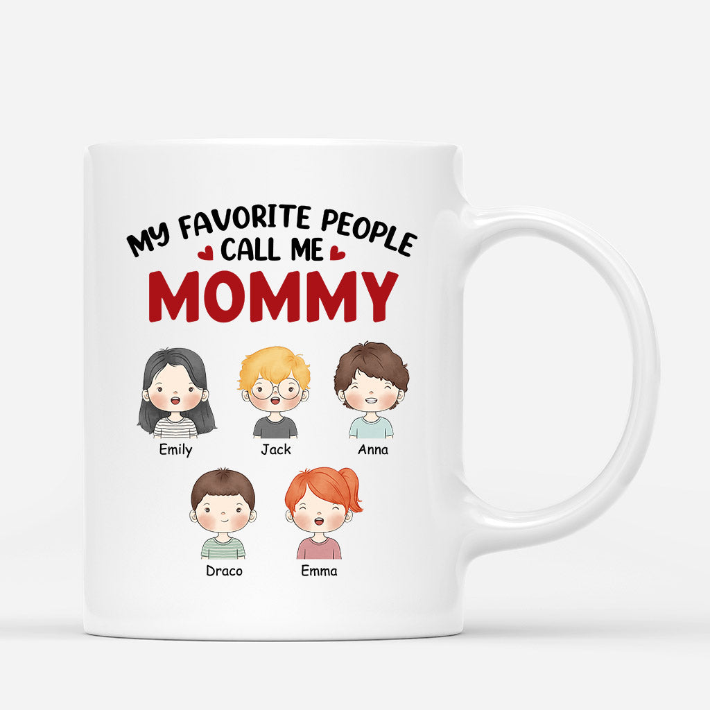0857MUS1 Personalized Mugs Gifts Kids Grandma Mom