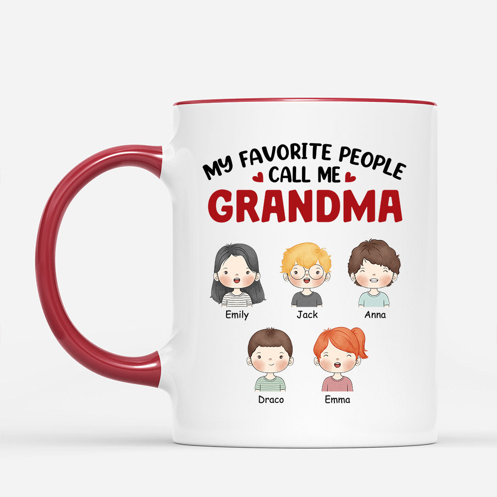 0857MUS2 Personalized Mugs Gifts Kids Grandma Mom