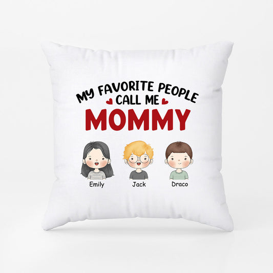 0857PUS1 Personalized Pillows Gifts Kids Grandma Mom