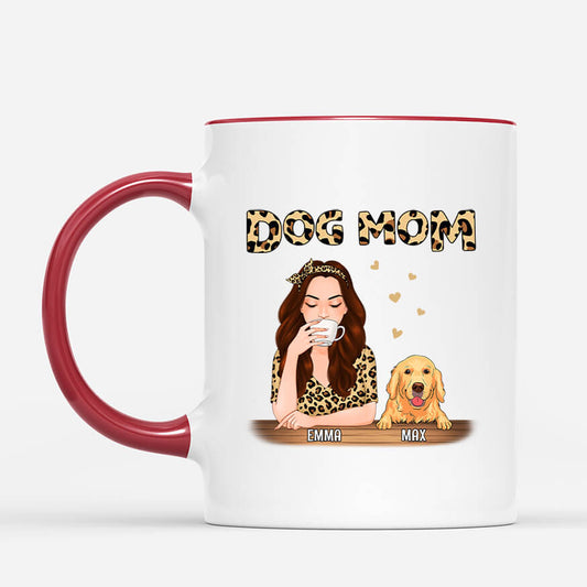 0866MUS2 personalized dog mom mug