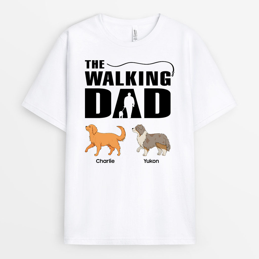 0899AUS2 Personalized T shirts Gifts Walking Dog Lovers