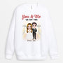 0900WUS1 Personalized Sweatshirt Gifts Wedding Couple
