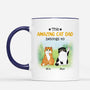 0902AUS2 Personalized Mug Gifts Flower Cat Lovers_cdd8c630 afcd 4c91 a073 efc6fafc4b30