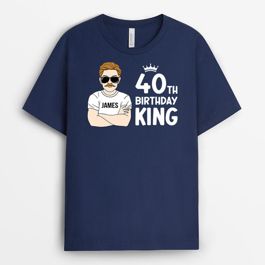 0905AUS1 Personalized T shirts Gifts Birthday King 40
