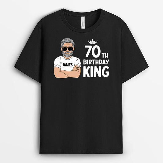 0905AUS1 Personalized T shirts Gifts Birthday King 70