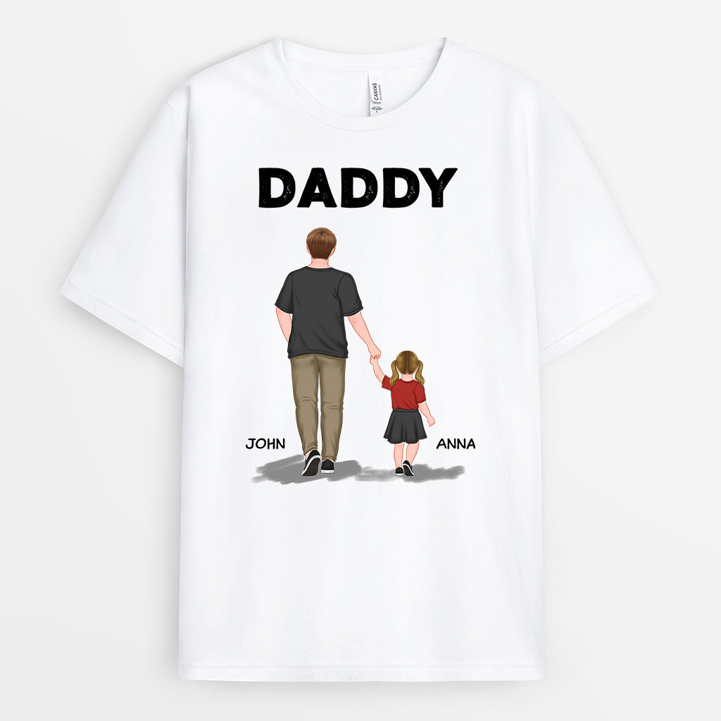 0909AUS2 Personalized T shirts Gifts Father Daughter Dad