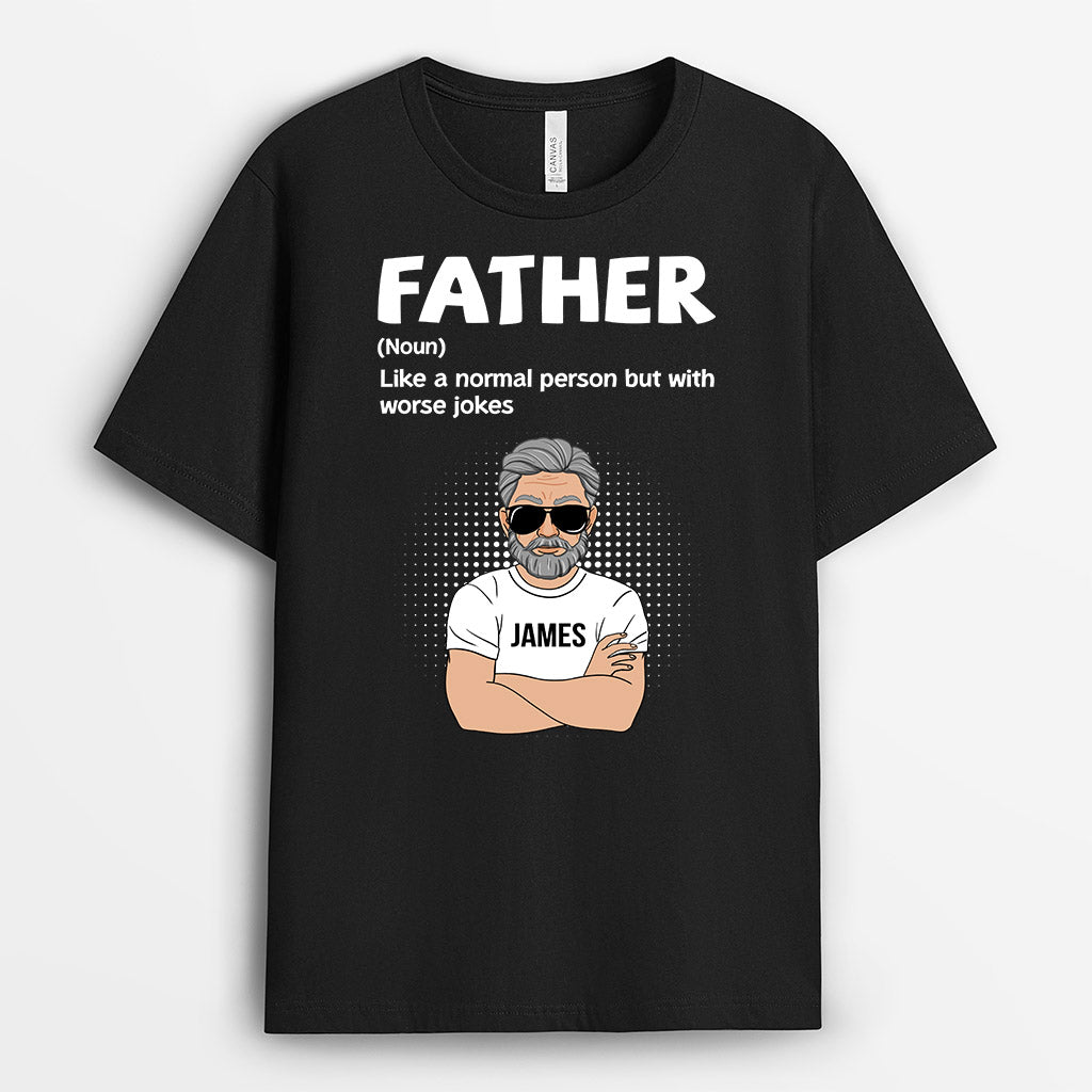 0912AUS1 Personalized T shirts Gifts Father Dad