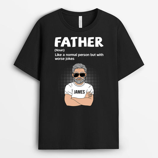 0912AUS1 Personalized T shirts Gifts Father Dad