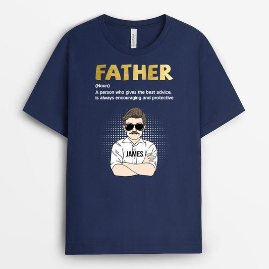 0912AUS2 Personalized T shirts Gifts Father Dad