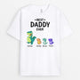 0922AUS2 Personalized T shirts Gifts Dinosaur Dad Grandpa