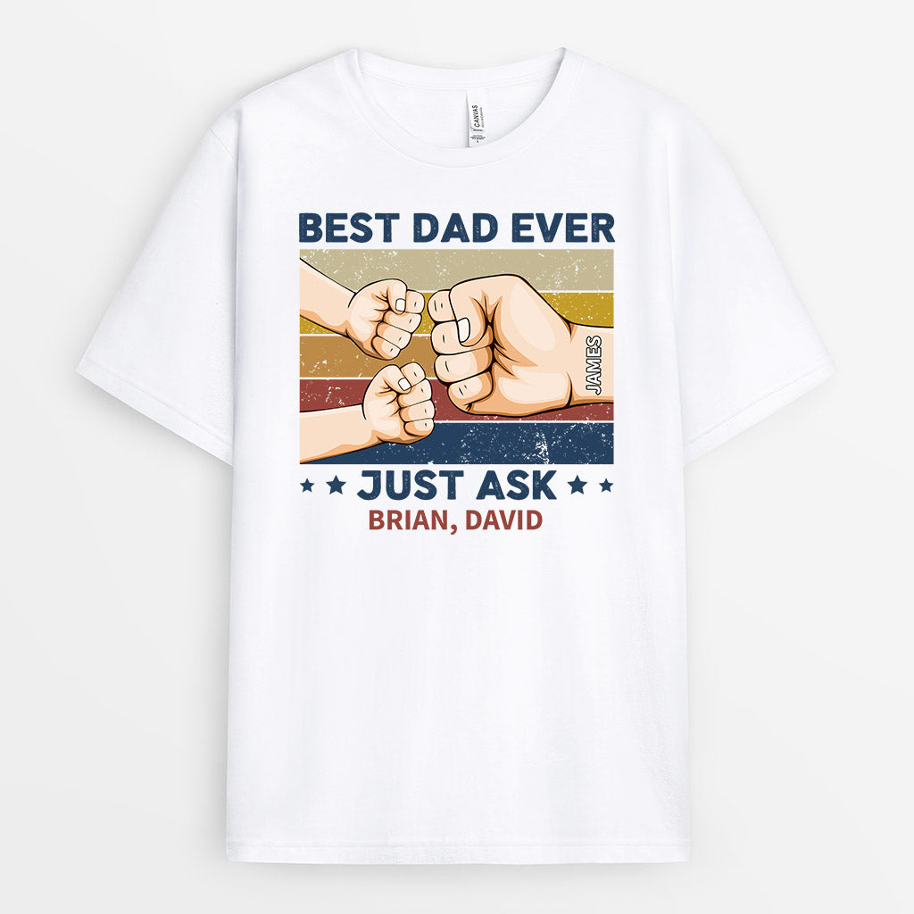 0931AUS1 Personalized T shirts Gifts Fist Bump Dad