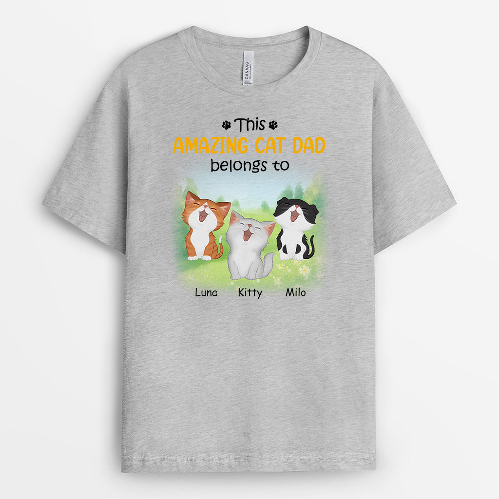 0932AUS2 Personalized T shirt Gifts Flower Cat Lovers_1d1c1912 4d0e 45e7 bb41 be330ec34d04