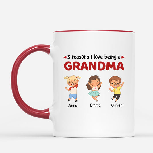 0940MUS2 Personalized Mugs Gifts Kids Grandma Mom