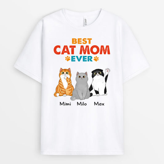 0943AUS1 Personalized_T shirts Gifts Watercolour Cat Lovers
