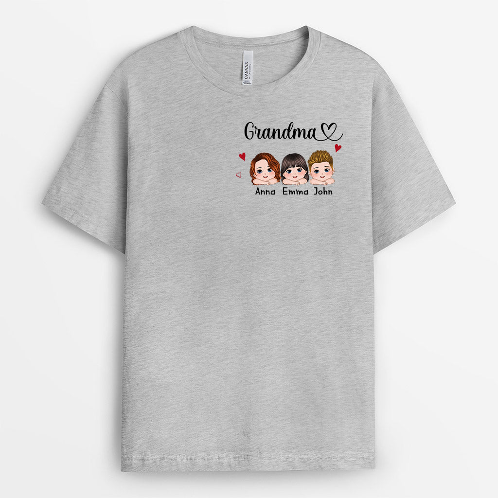 0944AUS1 Personalized T shirts Gifts Kids Grandma Mom