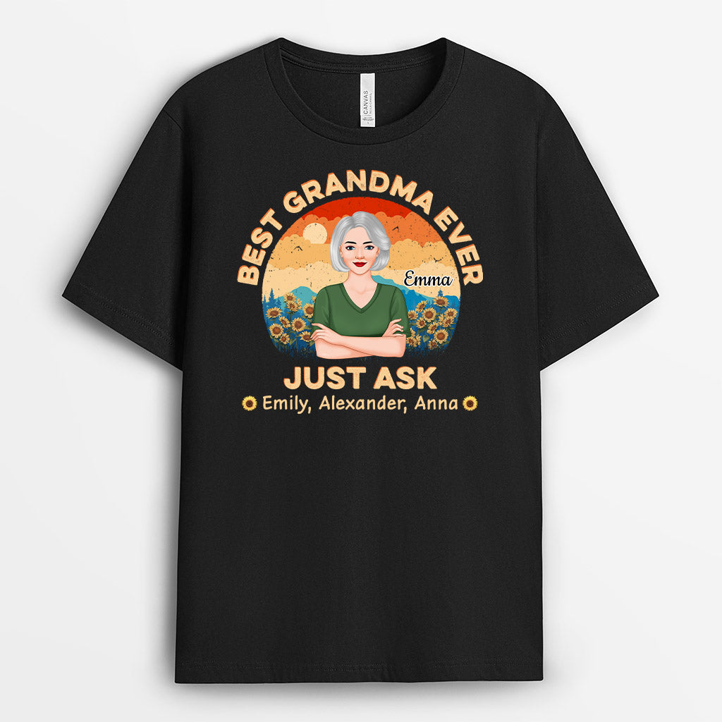 0947AUS1 Personalized T shirts Gifts Woman Mom Grandma