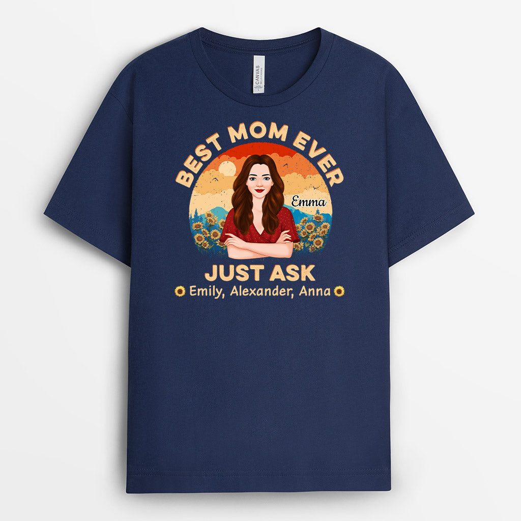 0947AUS2 Personalized T shirts Gifts Woman Mom Grandma