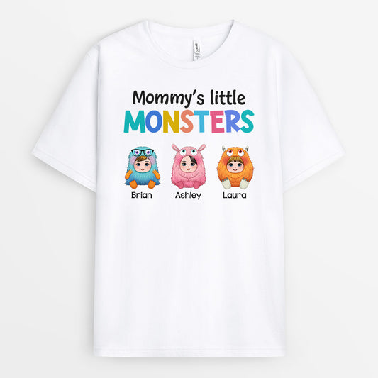 0948AUS1 Personalized T shirts Gifts Monster Grandma Mom