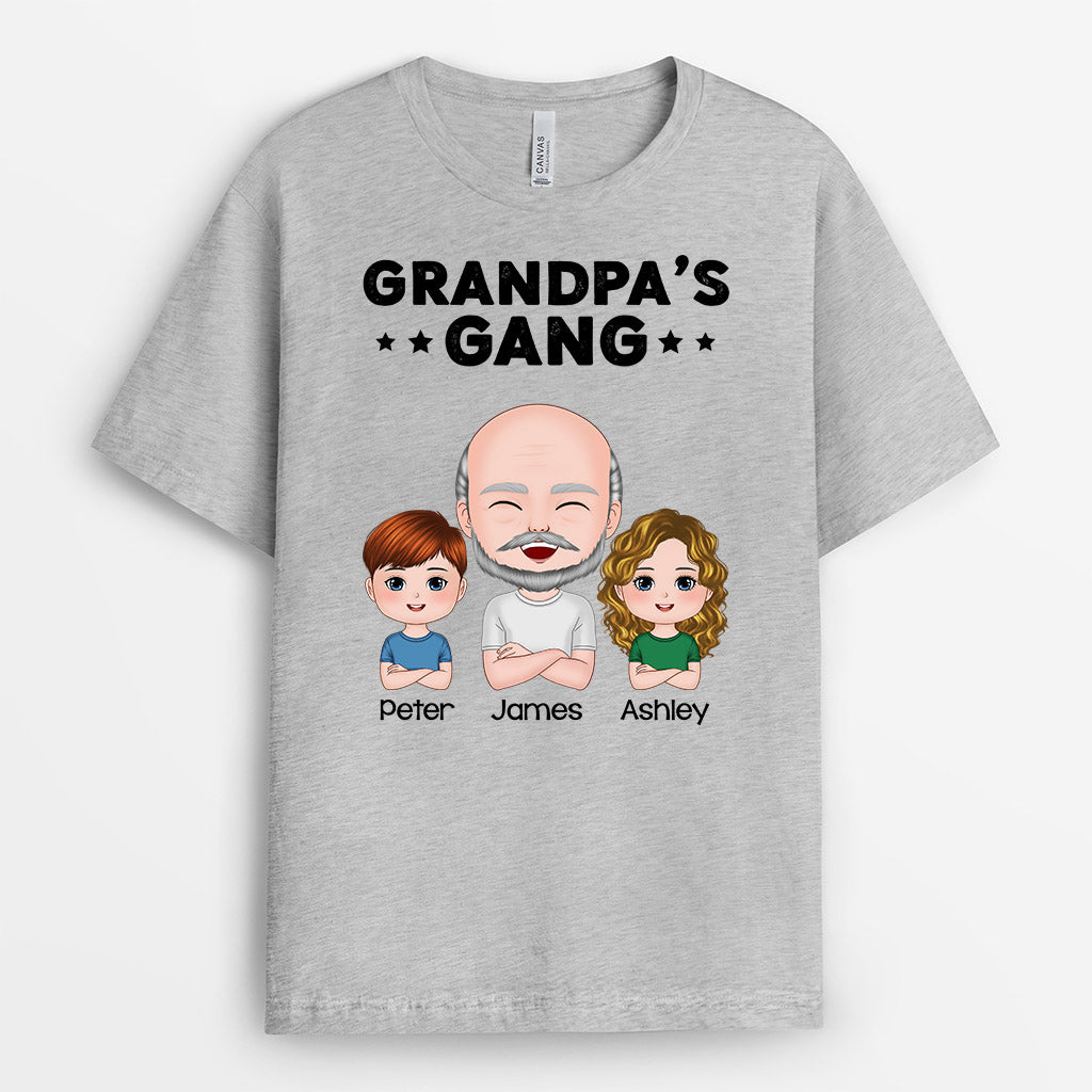 0951AUS2 Personalized T shirts Gifts Kids Grandpa Dad