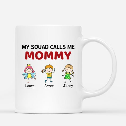 0956MUS1 Personalized Mugs Gifts Kids Grandma Mom