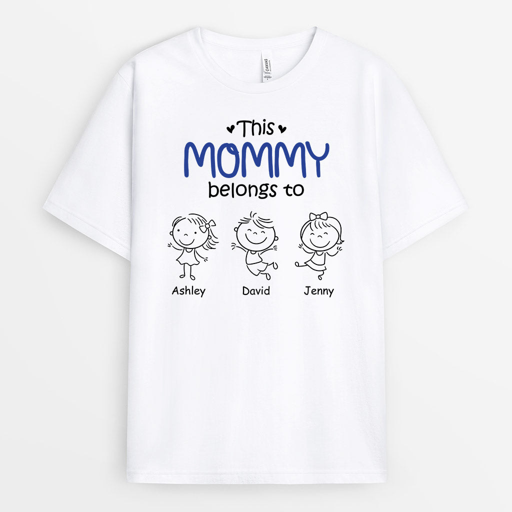0959AUS1 Personalized T shirts Gifts Grandkids Grandma Mom