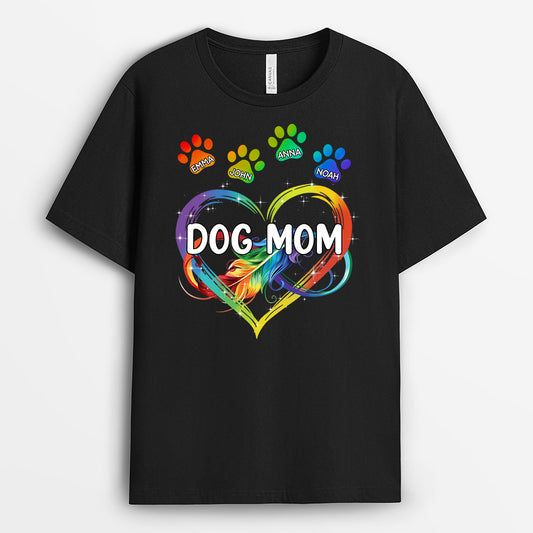 0960AUS1 Personalized T shirts Gifts Pawprints Dog Lovers