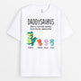 0967AUS1 Personalized T shirts Gifts Dinosaur Grandpa Dad