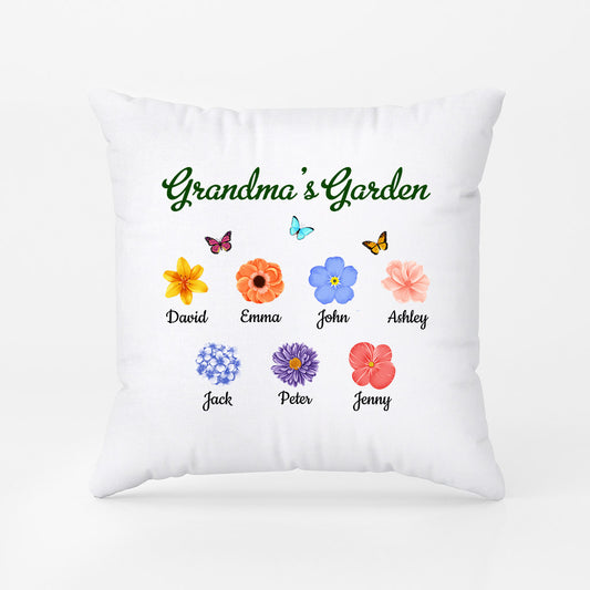 0971PUS2 Personalized Pillows Gifts Flowers Grandma Mom