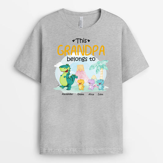 0972AUS2 Personalized T shirts Gifts Kids Grandad Dad