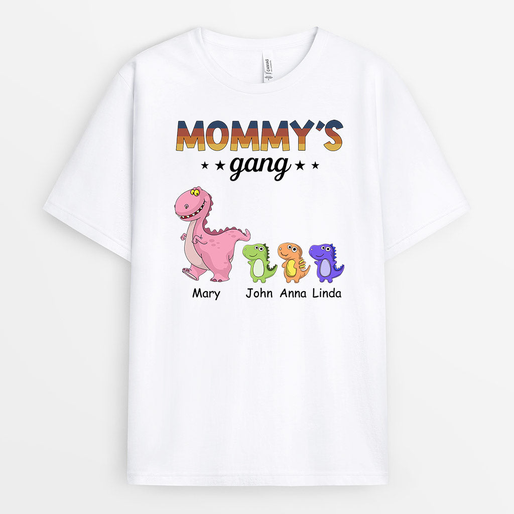 0975AUS1 Personalized T shirts Gifts Dinosaur Grandma Mom