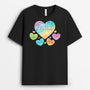 0976AUS1 Personalized T shirts Gifts Hearts Grandma Mom