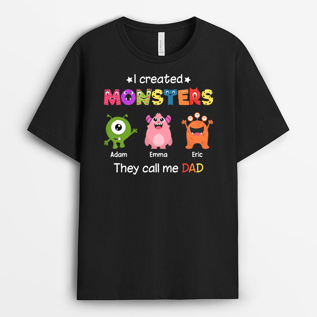 0978AUS1 Personalized T shirts Gifts Monsters Grandad Dad