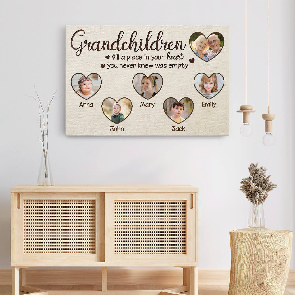 0981CUS3 Personalized Canvas Gifts Grandchildren Grandpa Grandma_b8f470d7 60e6 48d2 bfdd 58a14e6a8a91