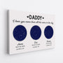 0982CUS2 Personalized Canvas Gifts Constellation Grandpa Dad